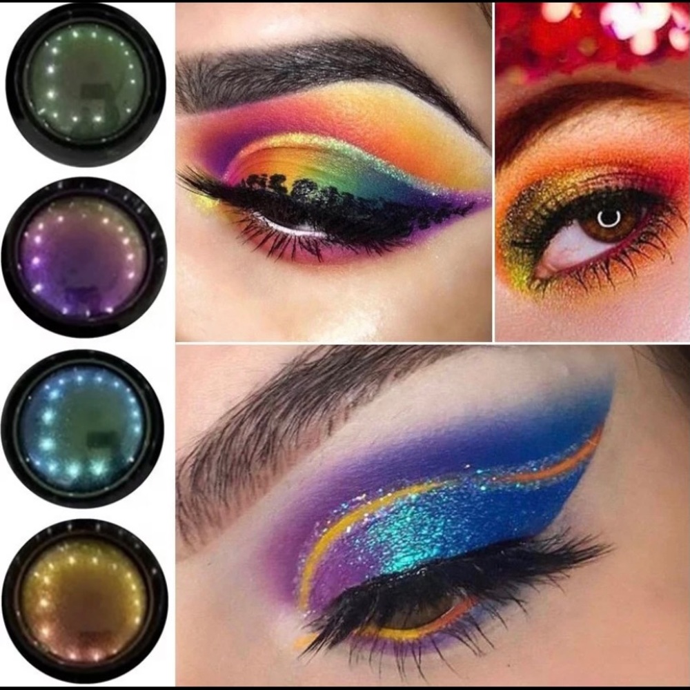 Duo Chrome Shifting eyeshadow ,Chameleon ,cream base,metalic eyeshadow,